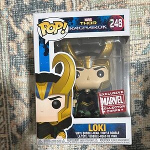 Marvel Funko Pop Loki Vinyl Figure Exclusive Collector Corps 248